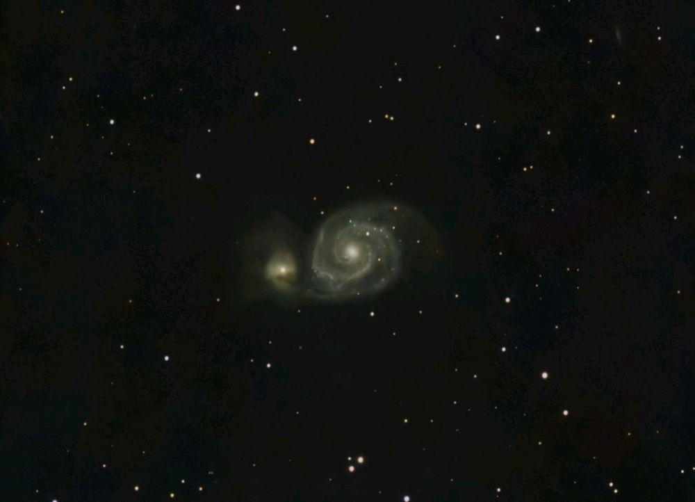 Galaxia del remolino, a 30 millones de años luz, sacada desde Pego, comunidad valenciana