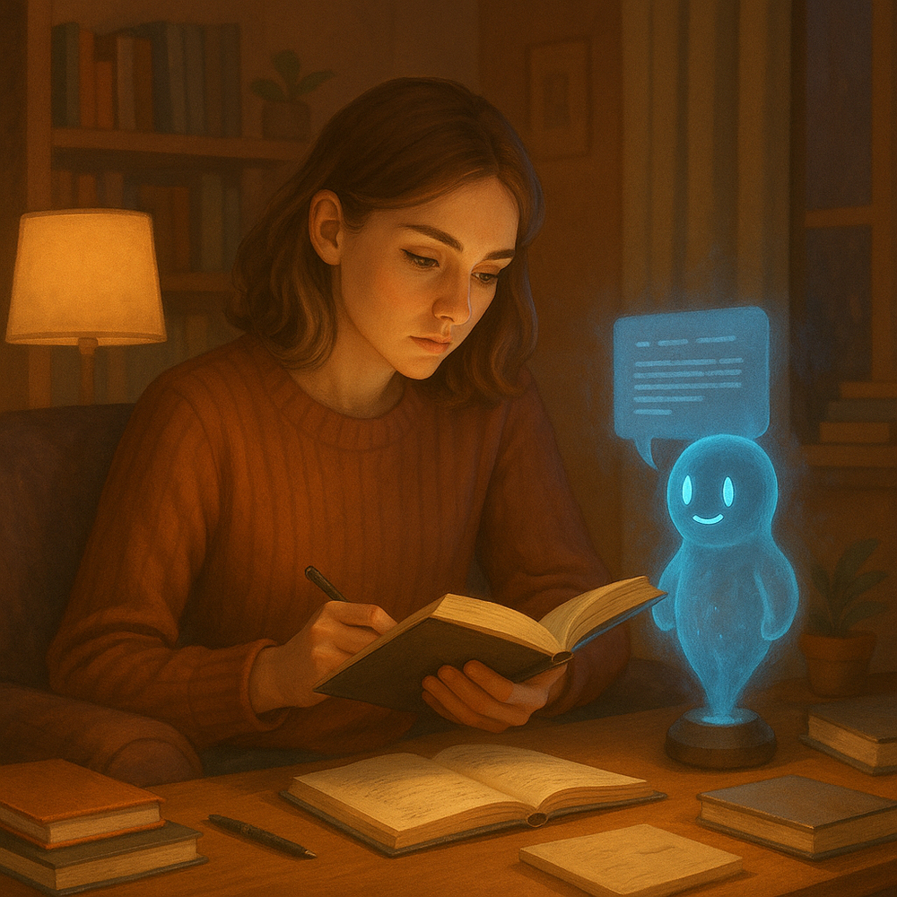 ИИ читает книгу с тобой