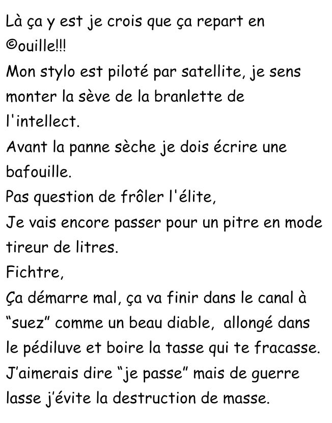 HAyayaie j'ai bobo à ma tête à moi...