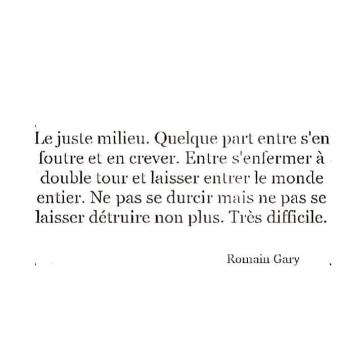 L'équilibre, encore et toujours.