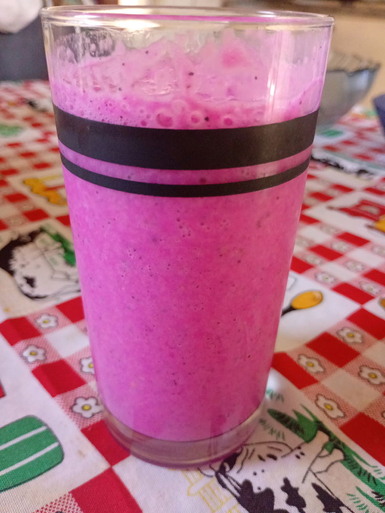 Vitamina de pitaya com banana ❤️❤️❤️
