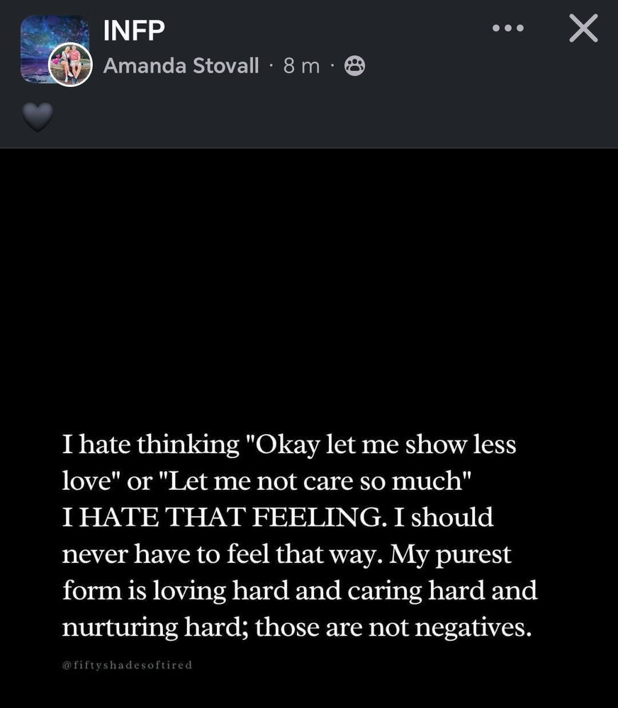 INFP LOVES HARD!