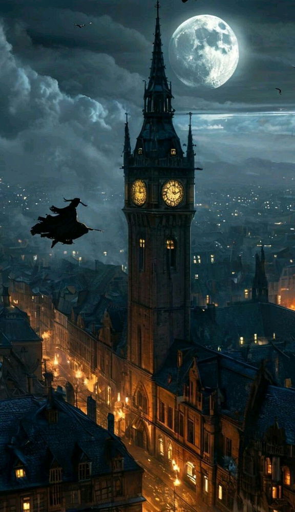 The witch was touring on the city 🧹🧙🏻‍♀️