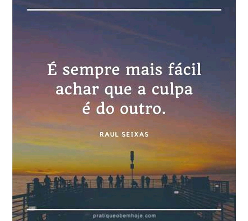 Nem sempre apenas o outro é quem erra, nem sempre a culpa é única e exclusivamente de uma parte. 🤷🏾