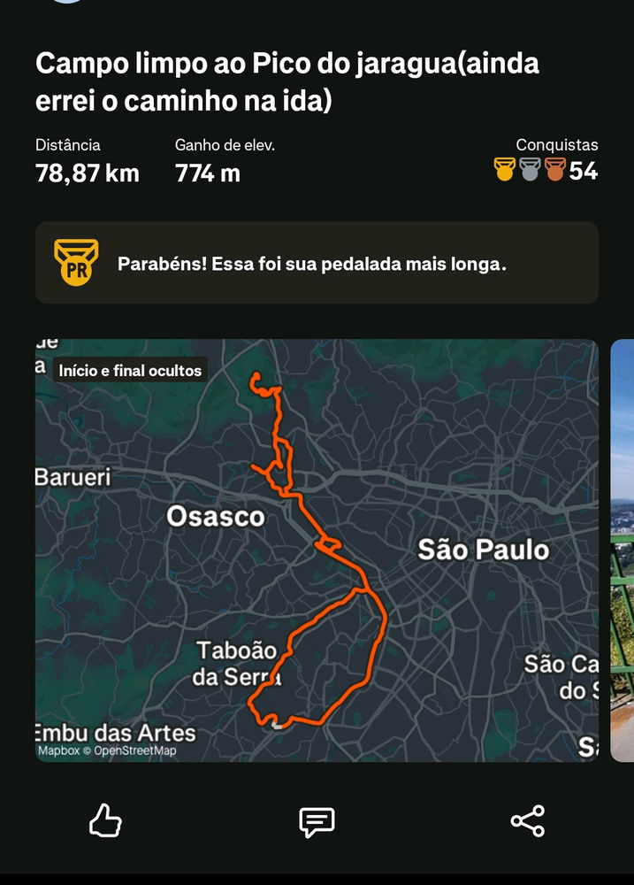 Pedal para o pico do Jaraguá SP