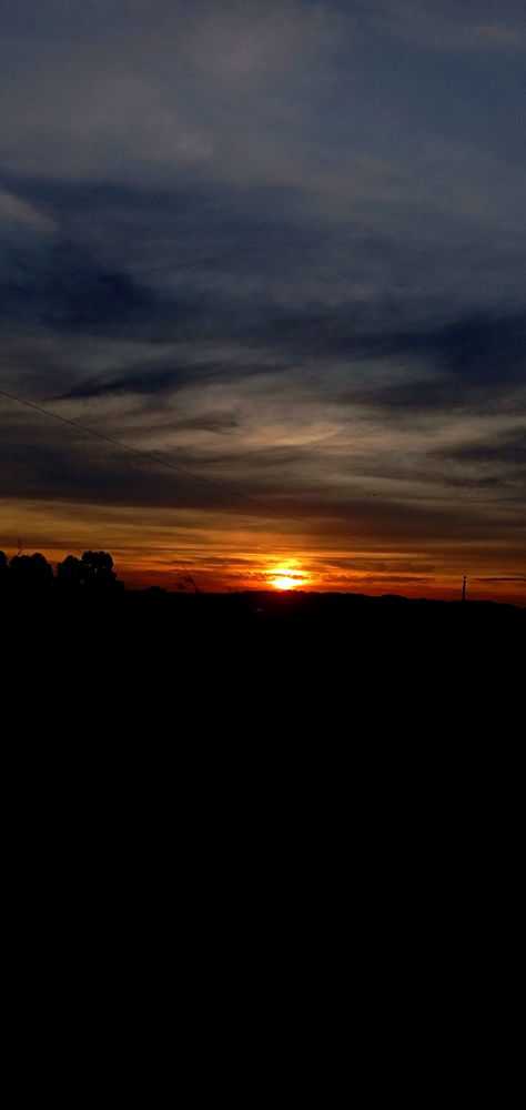 Um por de sol que aquece a alma!