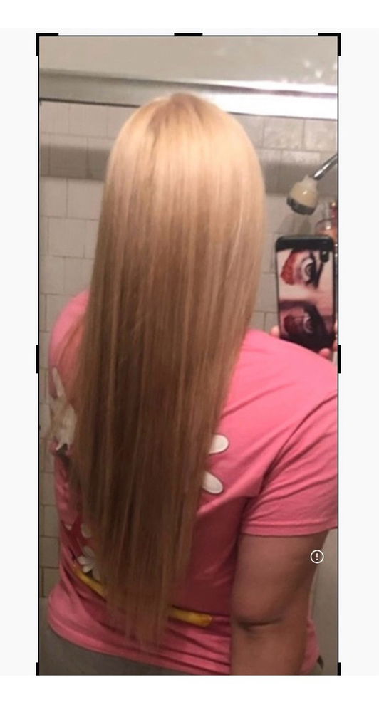 Once upon a time, I dyed my hair blonde and it was very long, and now I’m sad. 😪😭
