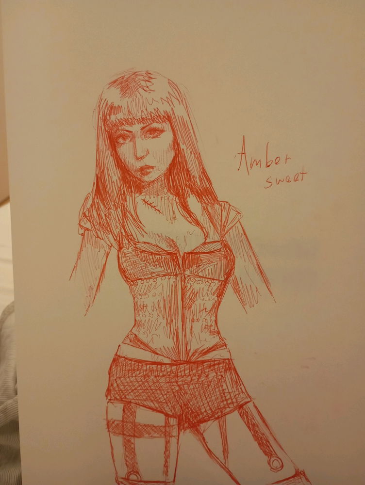 Drawing of my favorite report the genetic opera character, those who watched it know its amber sweet