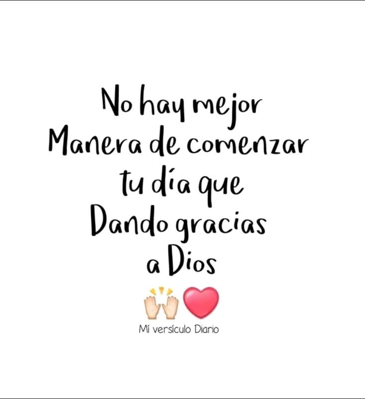 Buenos días ✌️