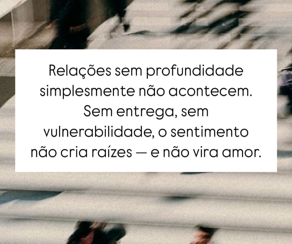Fato sobre relações hoje.