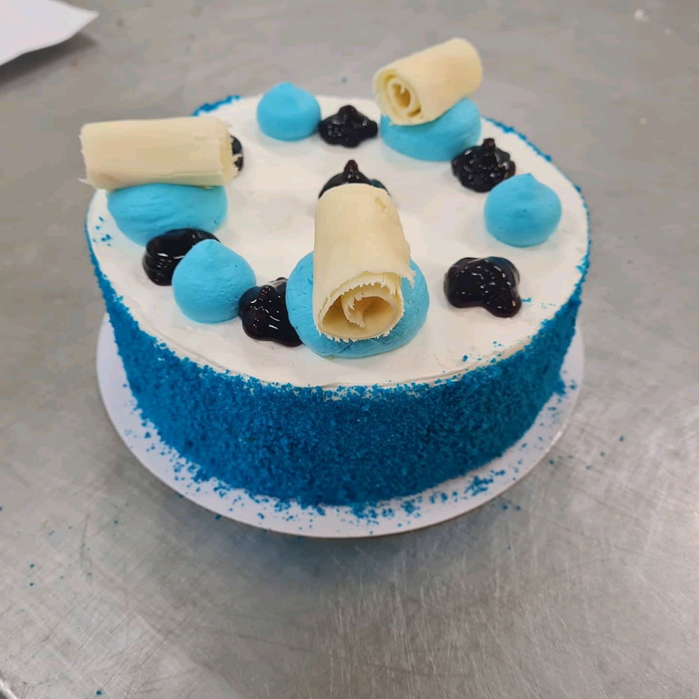A very blue cake
