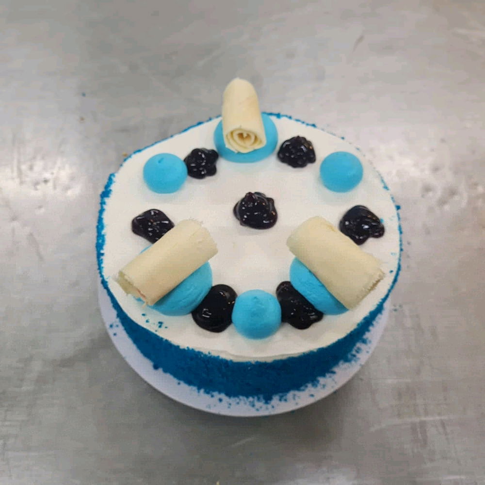 A very blue cake
