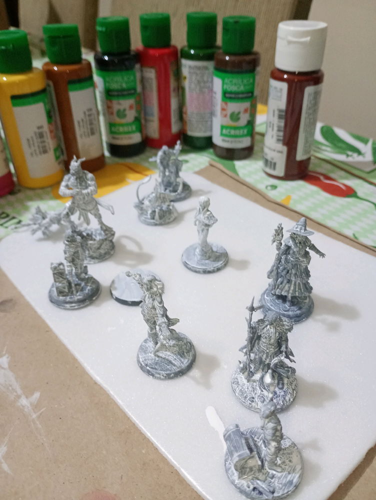 Preparando para pintura