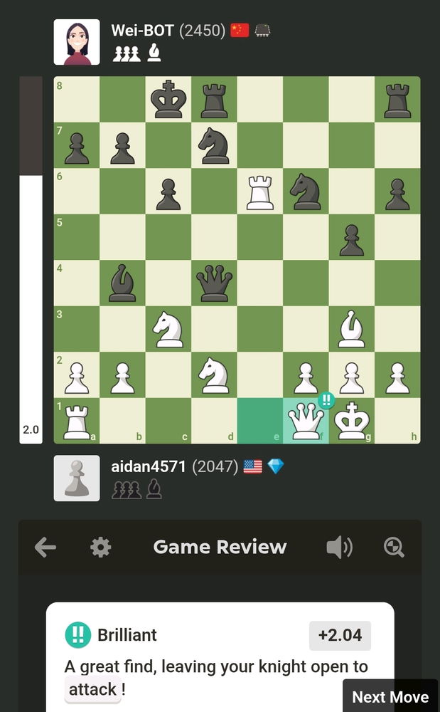 Can you see the idea behind this move? (Masters only)