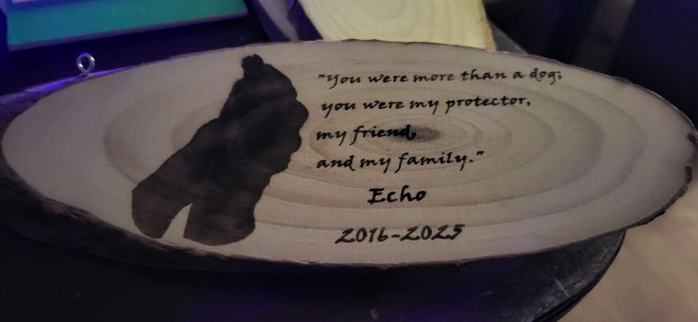 Custom laser engraving I made for someone