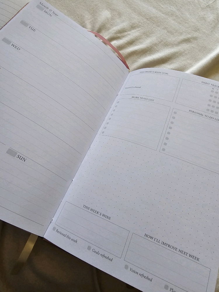 I found my journal and planners from when I lived at my dad's...