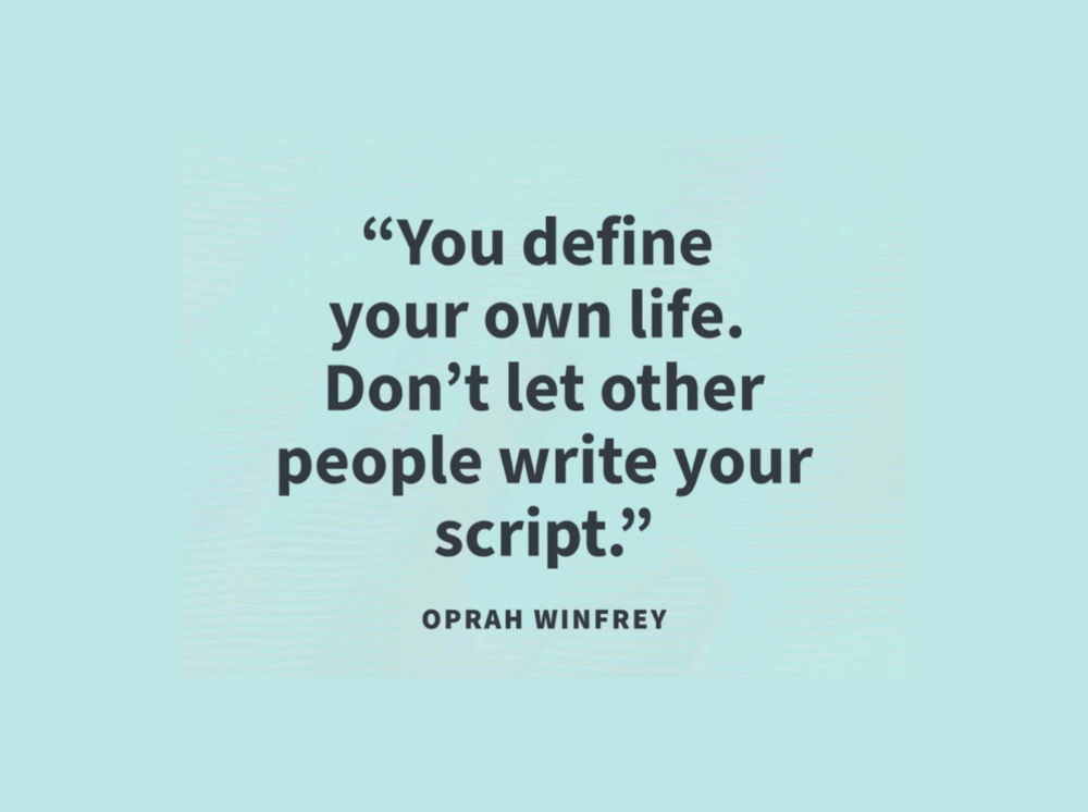 Ms. Winfrey said..