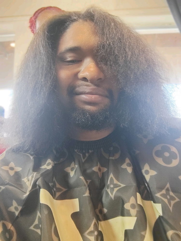 Got braids before and after , lol my hair is long