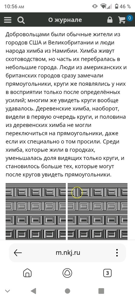 А вы тут видите круги или только прямоугольники? Эксперимент.