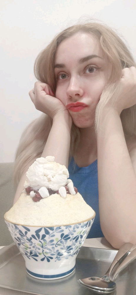 我终于尝试了刨冰😋非常好吃！！！