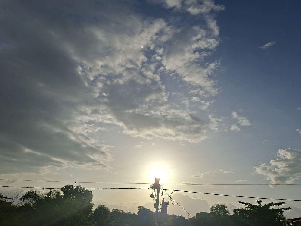 Unas bonitas nubes luego de una rica lluvia