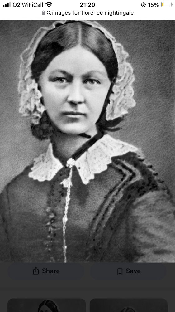Meet the Lady Of The Lamp Florence Nightingle the Lady who gave birth and formed women in Nursing. You can here her voice on wikepedia 115 years after she passed away… amazing.