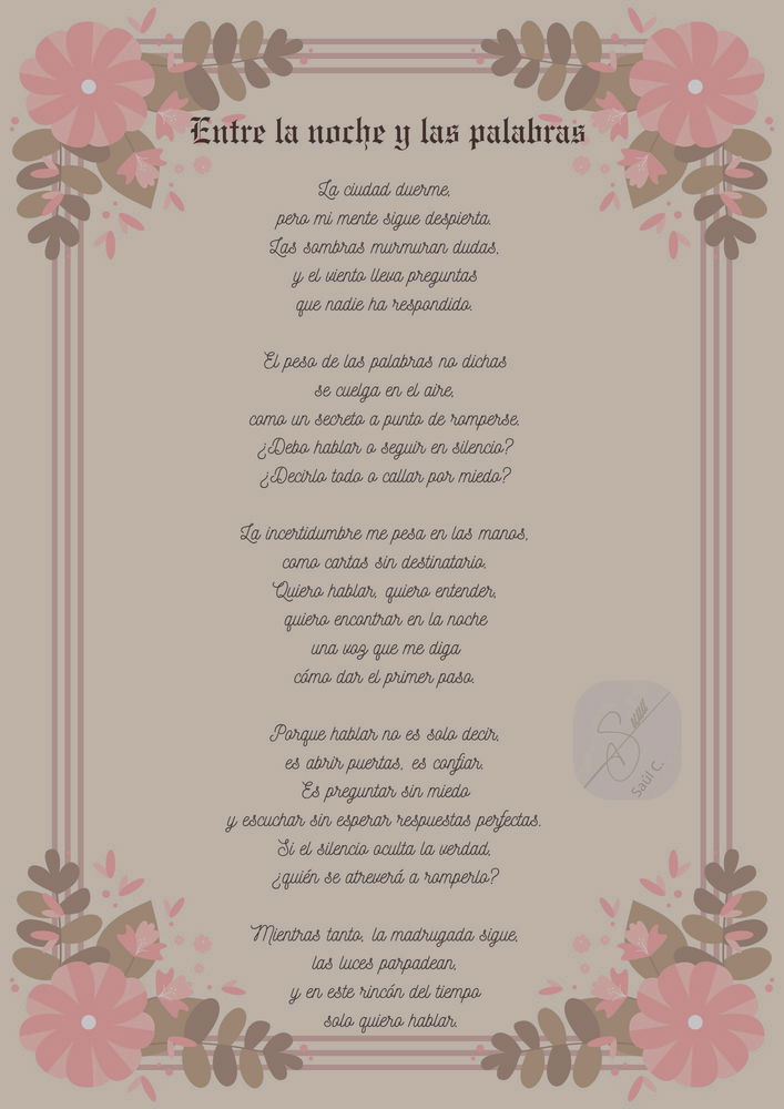 Entre la noche y las palabras