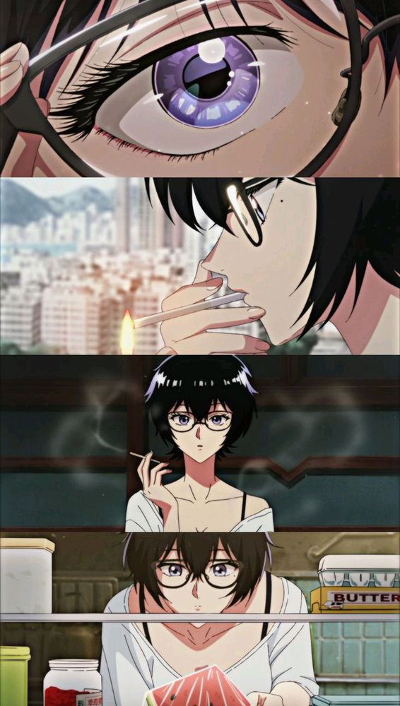 I love the old style of drawing in anime