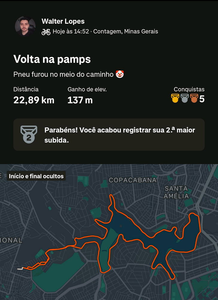 Mais alguém aqui tem o costume de ir andar de bike/correr no final de semana na Pampulha?