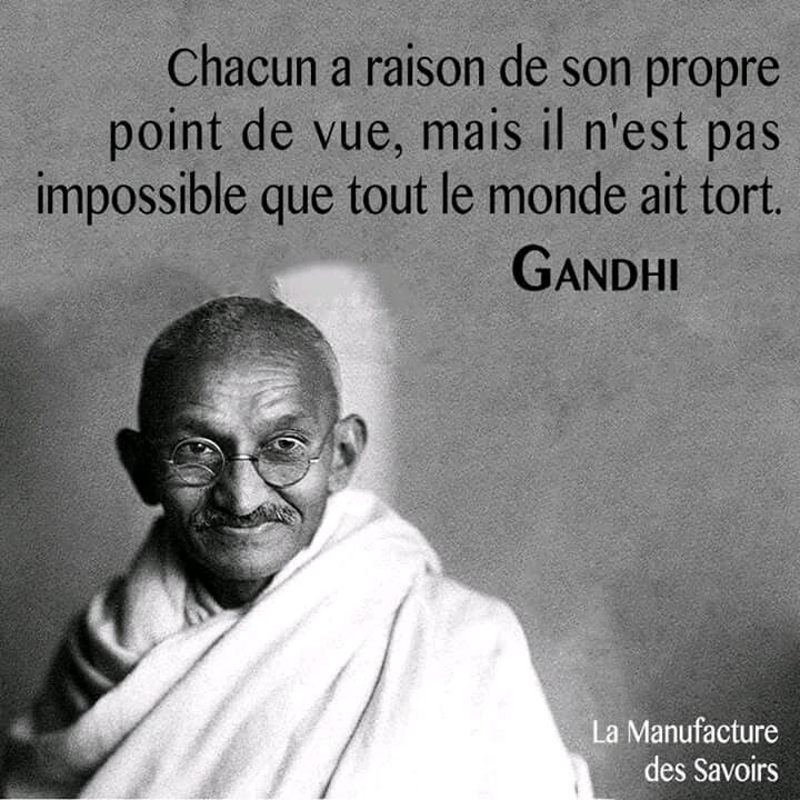 Gandhi a dit📝