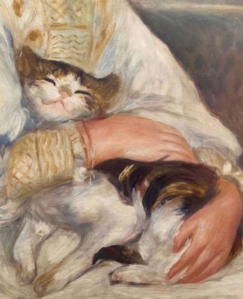 Niña con gato (Julie Manet)