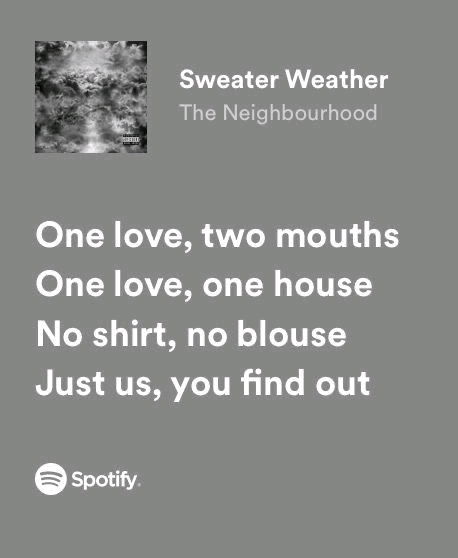 Sweater Weather
