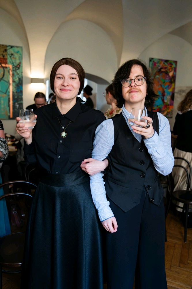 Božena Němcová (já) a Karel Havlíček Borovský (kamarád)