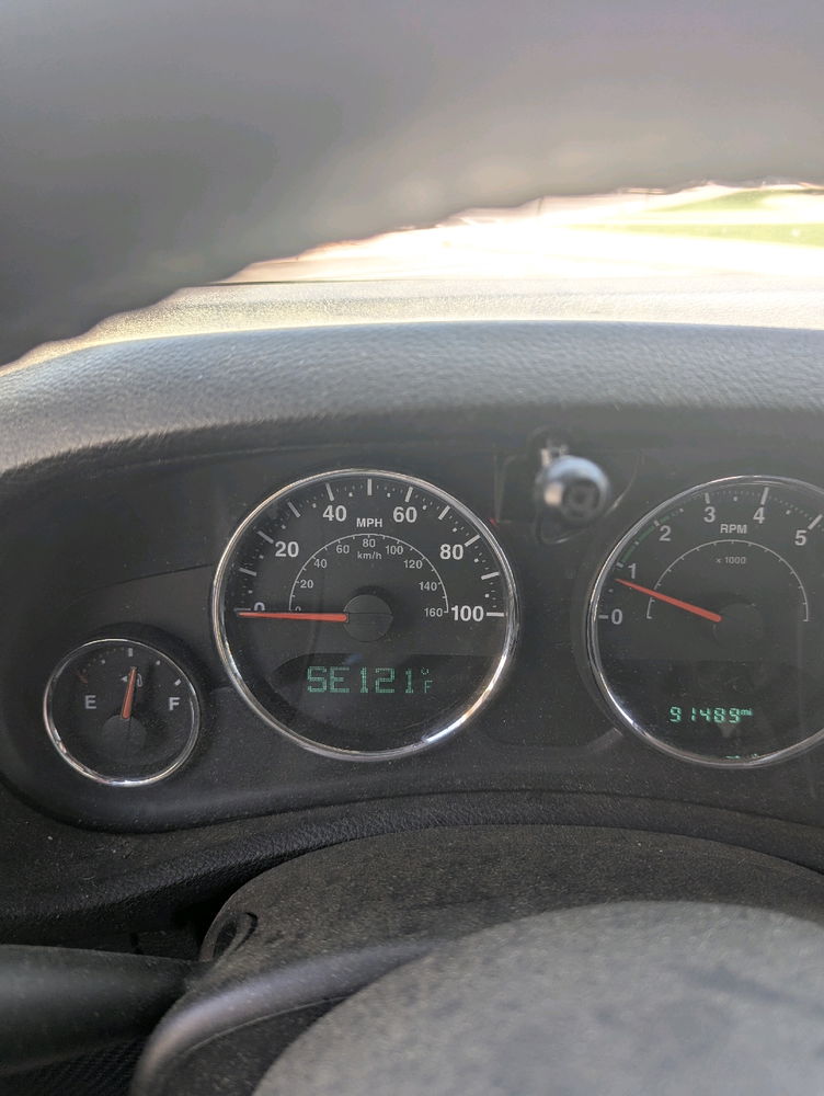 The temperature in my car when I got in it today 🥵