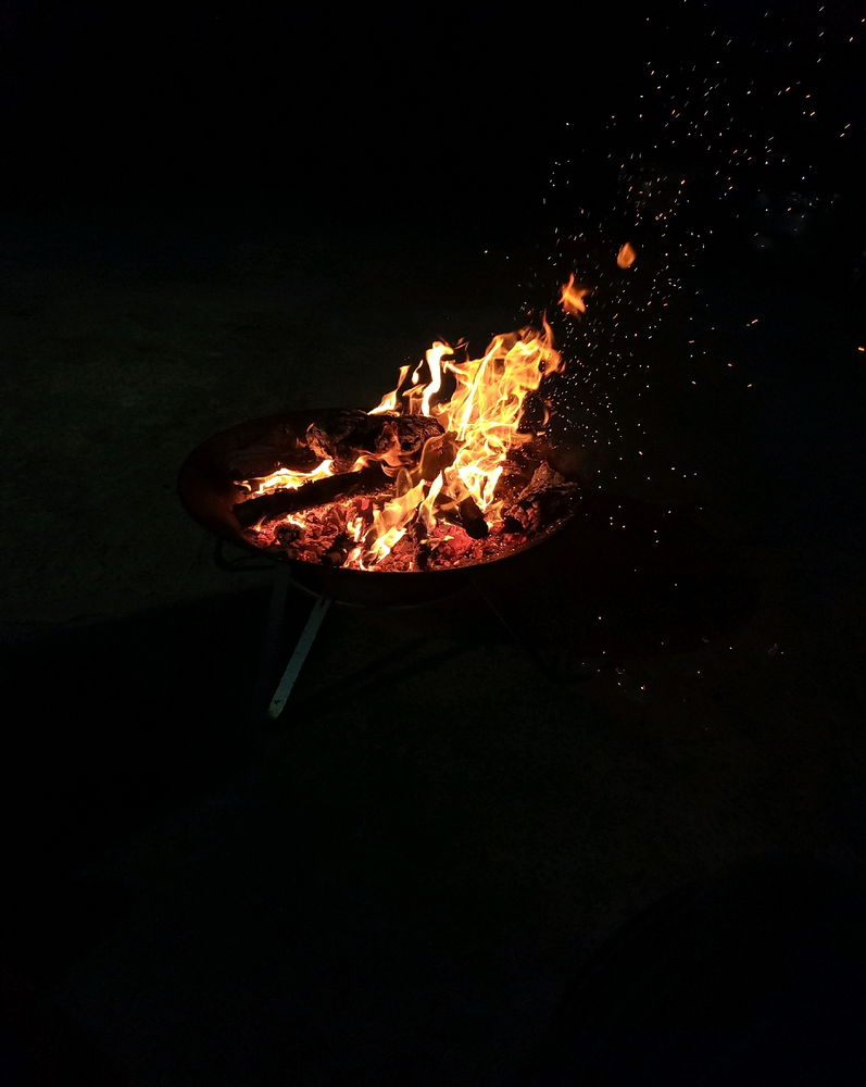Gotta love a portable fire pit