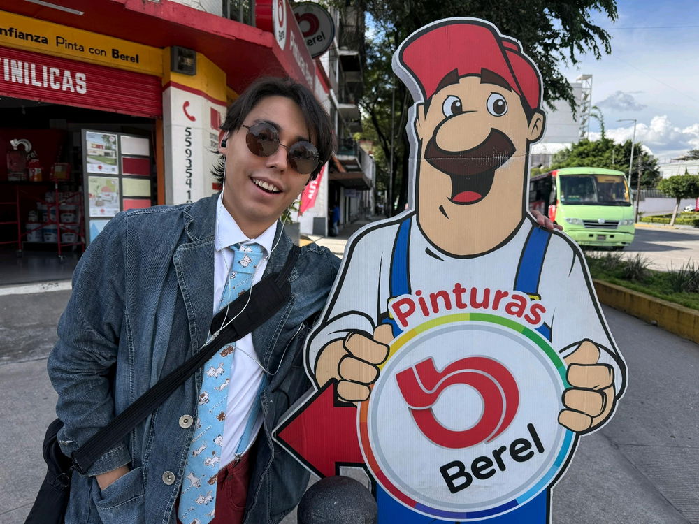 Me encontré con Mario bros en la calle