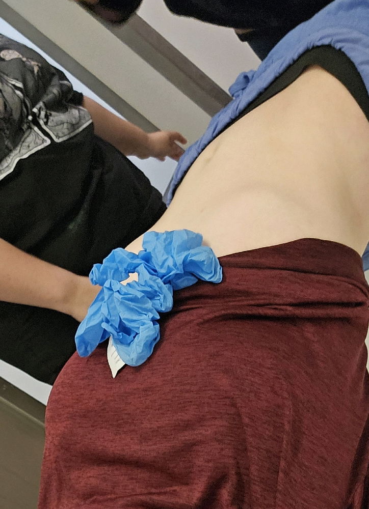 Got my belly pierced last night