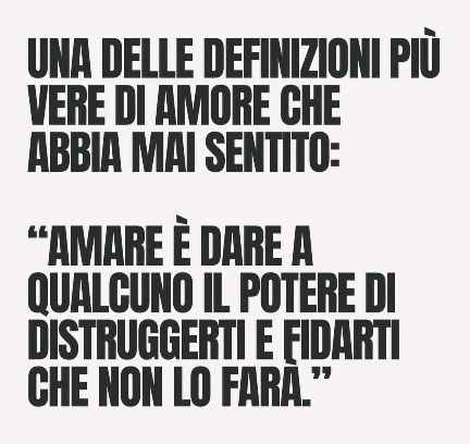 Amare è dare il potere a ...