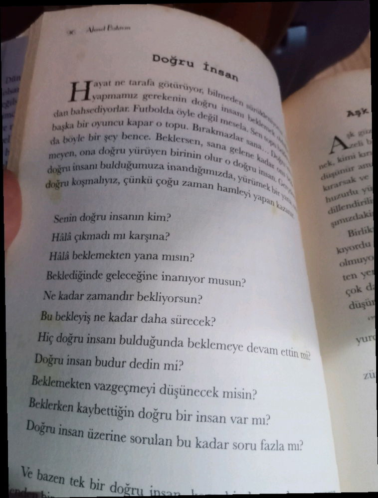 doğru insan yok..