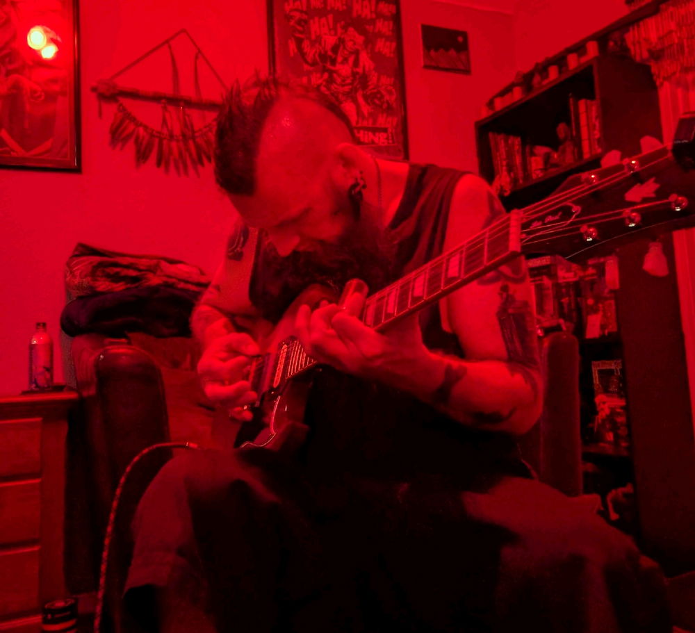 Chilling under the red lights...