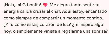 Cariño verdadero 😘