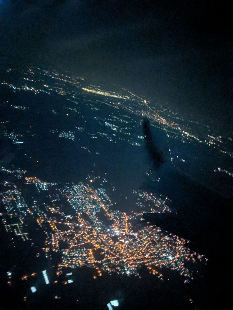 Bengaluru during take off