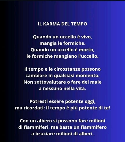 Il tempo e il karma