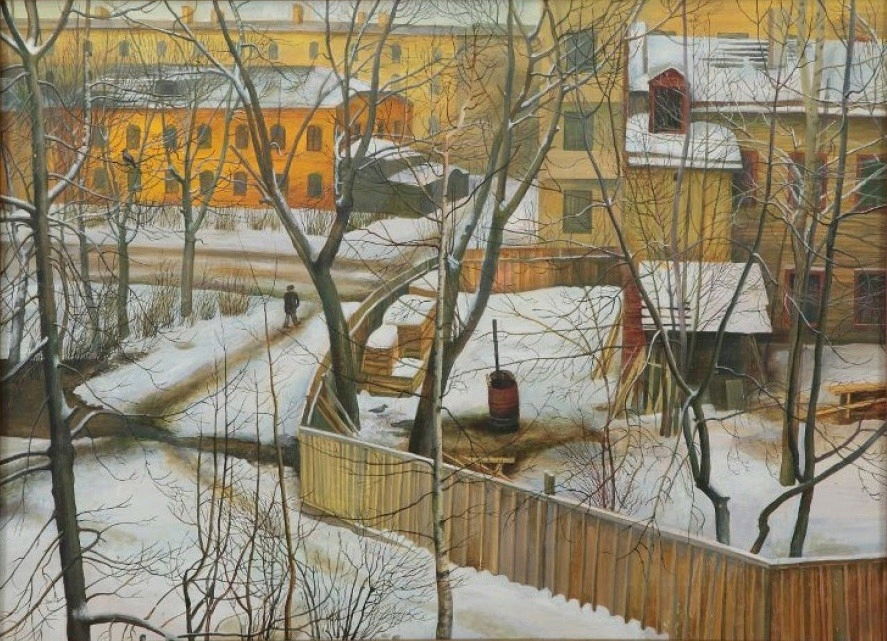 "A Moscow Backyard" by Tatyana Nazarenko (1976)