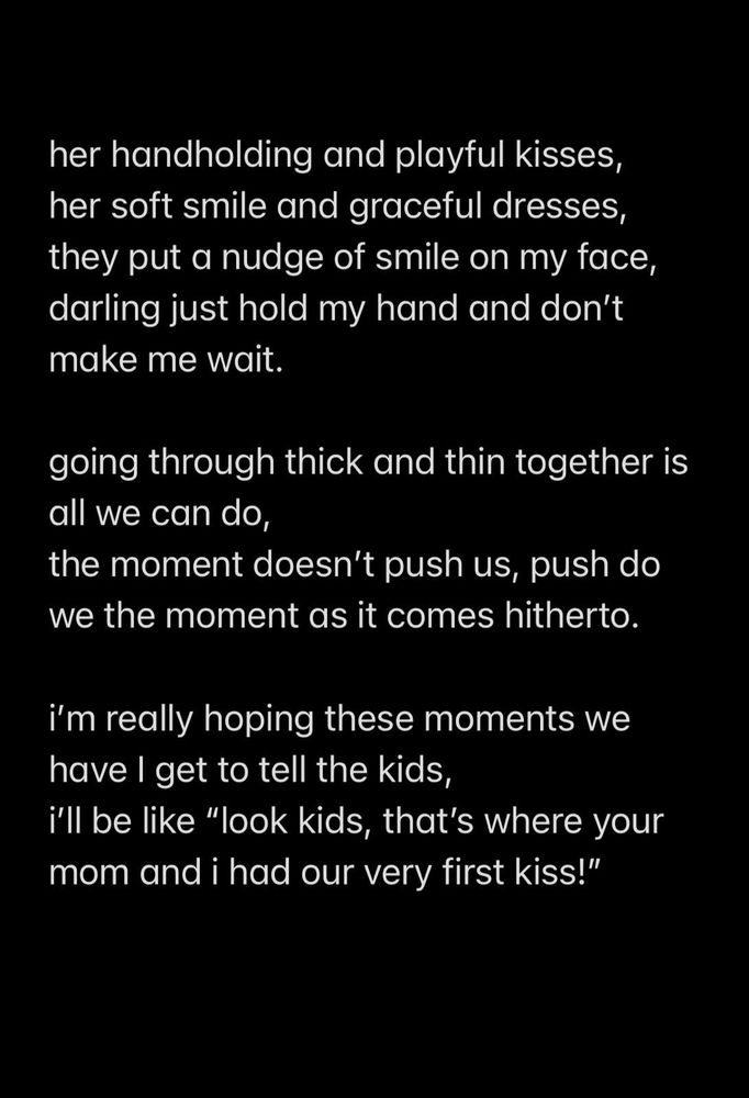 Very First Kiss.