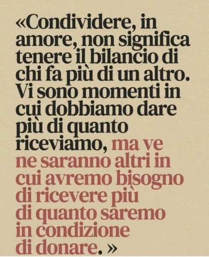 Una relazione dovrebbe essere così