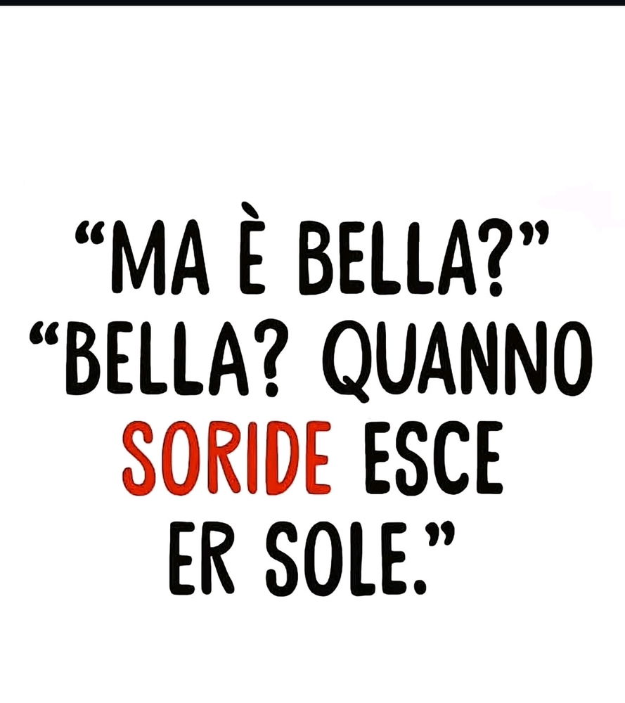 Il sole in un sorriso