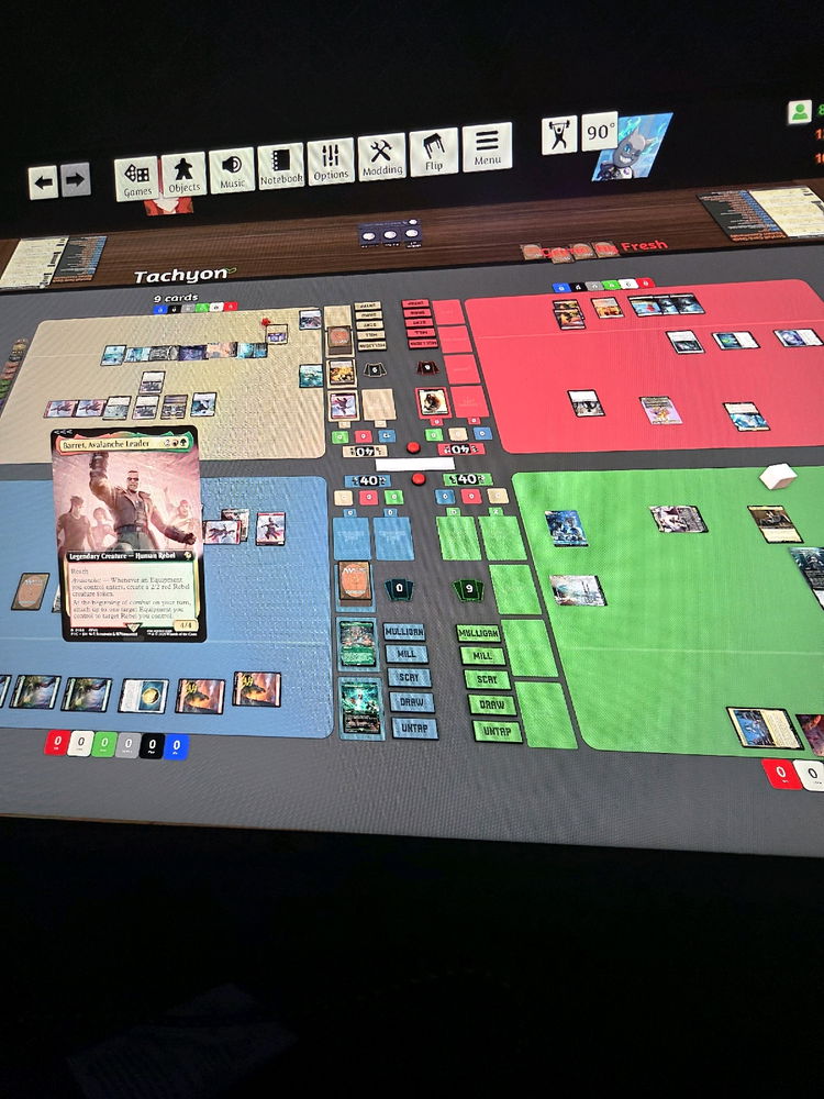 Enjoying Commander night with my buds