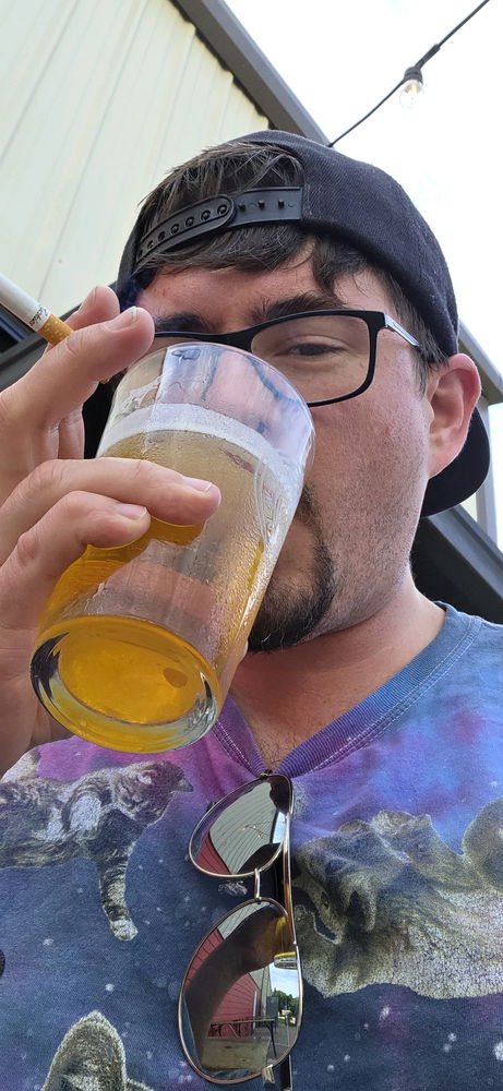 Grabbing a beer at New Providence
