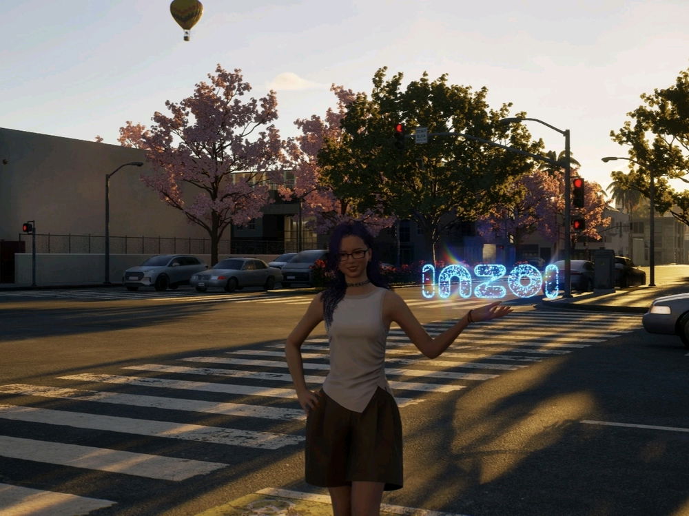 I created a very cheerful character.